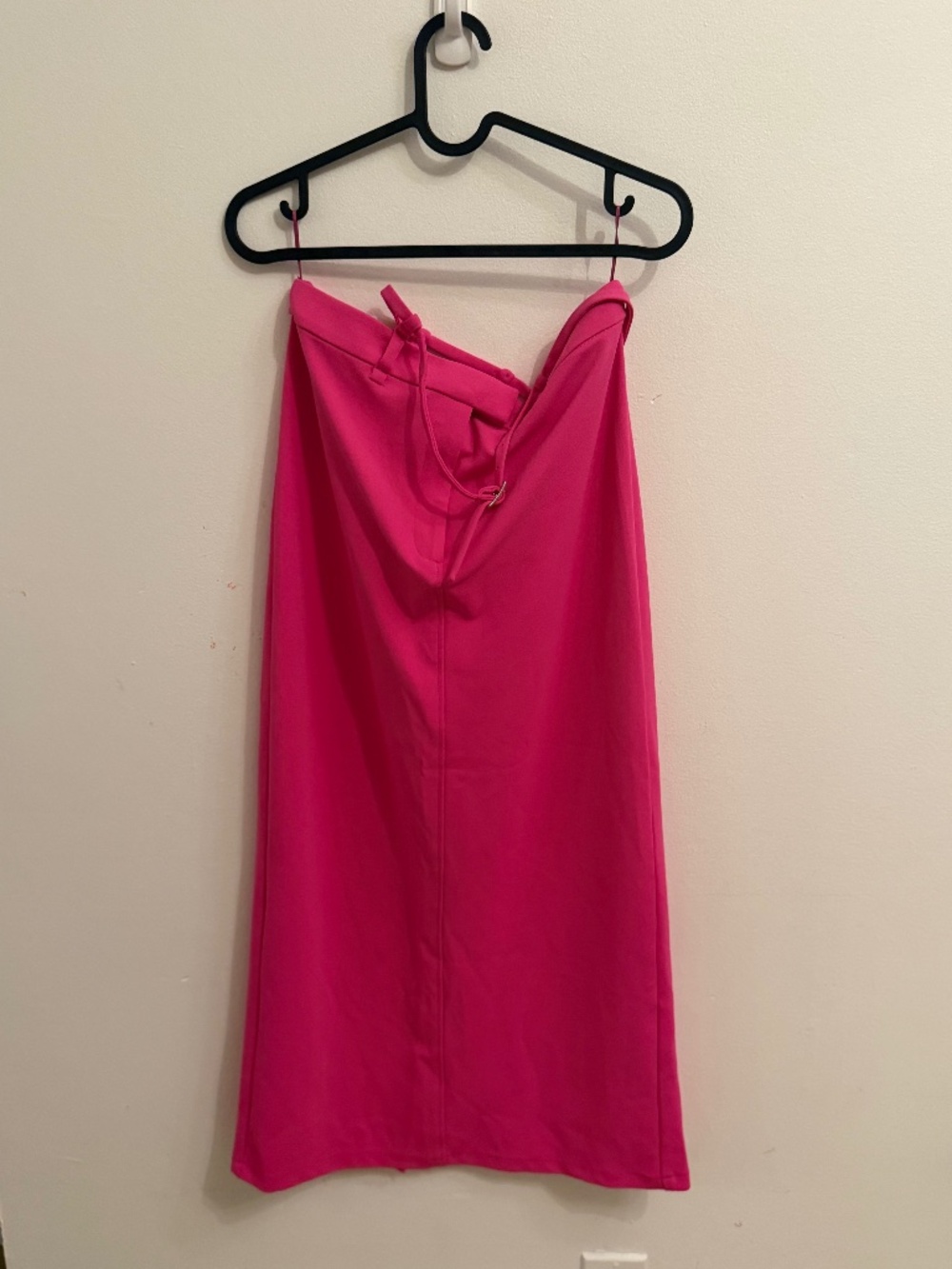Pink midi skirt